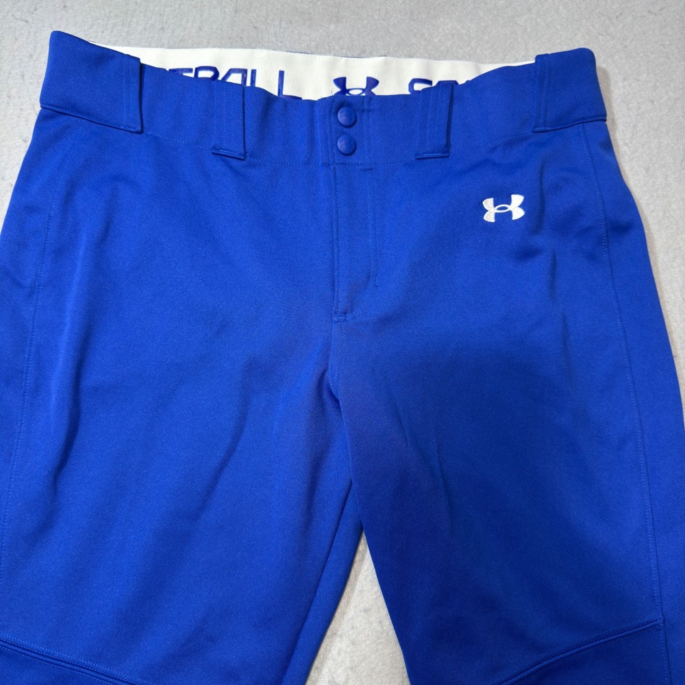 Under Armour Softball Pants Women XL Royal Blue HeatGear Athletic Style 1375665
